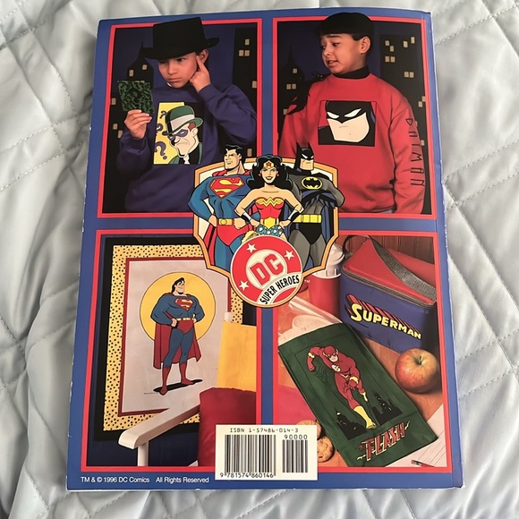 DC Comics Super Heroes Iron-On Transfers vintage 1996 Brand New never used - Picture 2 of 2